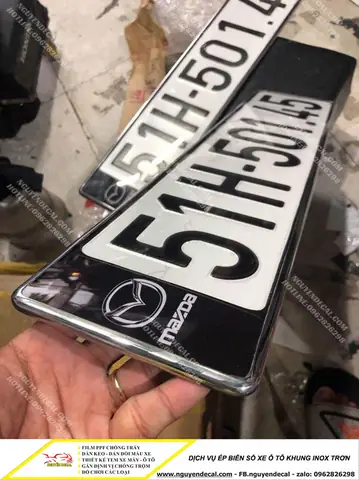 Lá»£i Ích Cá»§a Viá»c Ép Biá»n Sá» Xe Ô Tô Khung Inox