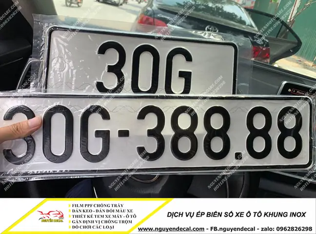 Ép Biá»n Sá» Xe Ô Tô Có Nhá»¯ng Loáº¡i Khung Nào?