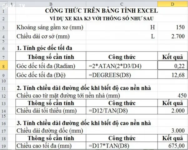 Cách Tính Độ Làm Dốc Cho Xe Ô Tô Vào Nhà​