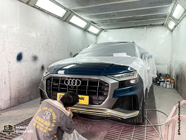 Quy Trình Sơn Lại Toàn Bộ Xe Audi Q8