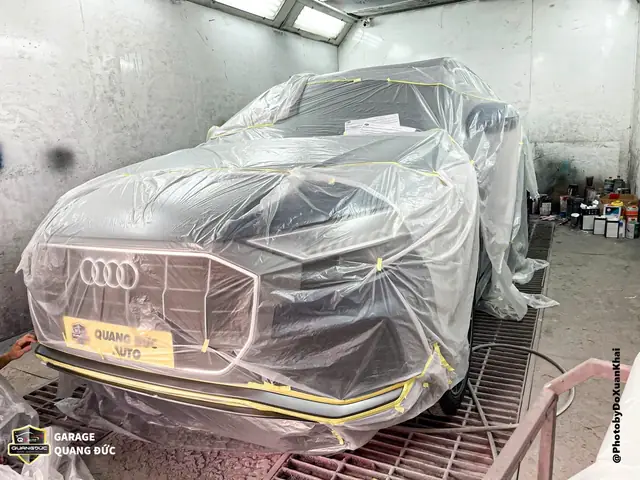 Quy Trình Sơn Lại Toàn Bộ Xe Audi Q8