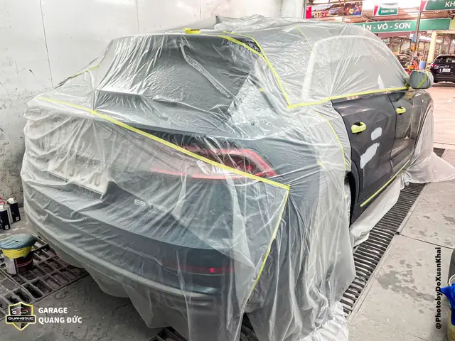 Quy Trình Sơn Lại Toàn Bộ Xe Audi Q8