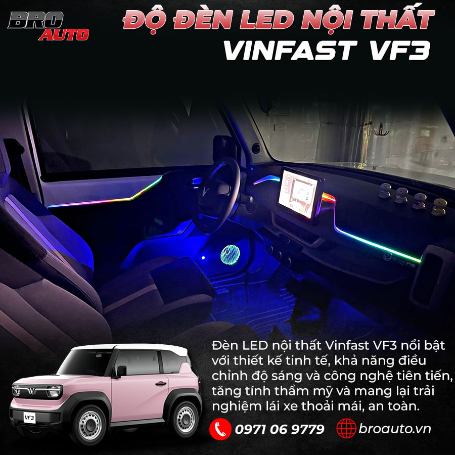 Hướng Dẫn Lựa Chọn Đèn LED Nội Thất Phù Hợp Với VinFast VF3
