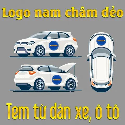 Tem Từ In Nam Châm Dẻo Dán Xe Hơi, Ô Tô
