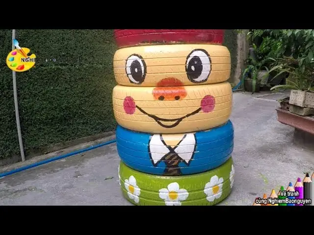 Lốp Xe Ô Tô Cũ Để Trang Trí: Biến Phế Liệu Thành Tác Phẩm Nghệ Thuật