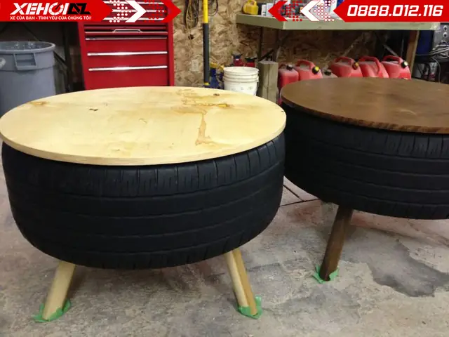 Một Số Hình Ảnh Sử Dụng Lốp Xe Ô Tô Cũ Làm Thành Bàn Ghế: