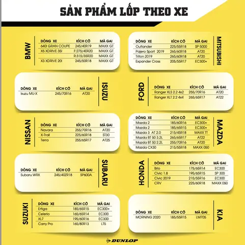 Lá»p Ã´ Tã´ 205/60r17 Dunlop Enasave Ec300+