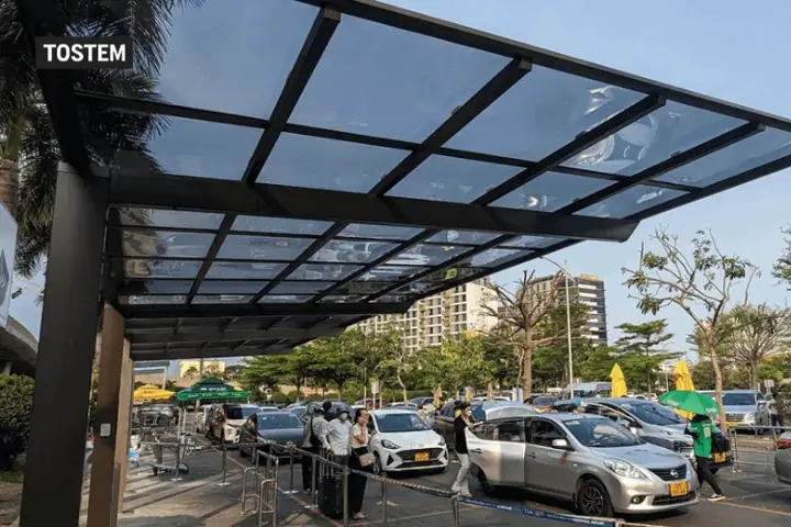 Mái Che Xe Ô Tô Ngoài Trời