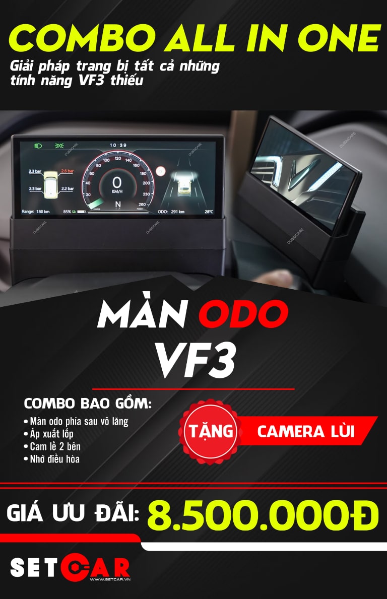 Giá màn hình ODO VF3 hiện nay: Cập nhật mới nhất và các yếu tố ảnh hưởng