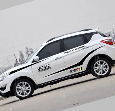 Bộ Tem Dán Sườn Xe Ô Tô Rs-r Racing Sport Ms-328