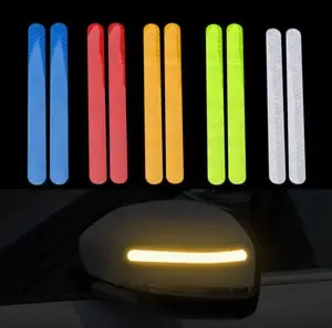 Decal Tem Dải Màu Phản Quang Dán Gương Ô Tô (mẫu 5) Ms-299