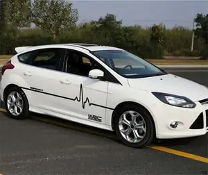 Bộ Tem Wrc Sport Sóng Điện Dán Trang Trí Ô Tô Ms-209