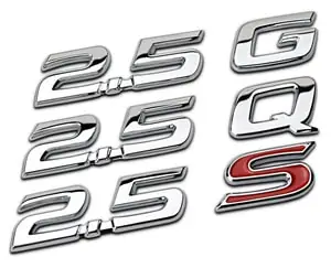 Tem 3d Chữ 2.5 G, 2.5 Q, 2.5 S Dán Xe Ô Tô ( Mẫu 3 ) Ms-94