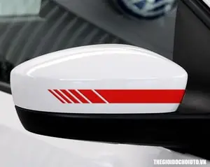Decal Tem Dán Gương Ô Tô Dải Màu Phản Quang Ms-98