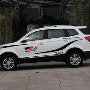 Bộ Tem Dán Trang Trí Sườn Xe Ô Tô F1 Zace Factory Ms-237