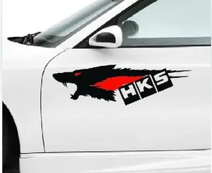 Tem Hình Con Sói Hks Dán Trang Trí Xe Ô Tô Ms-157