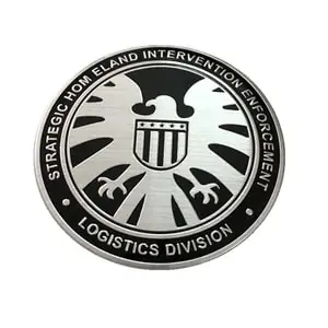 Tem Logo Kim Loại Khiên Hình Đại Bàng Shield (mẫu 2) Ms-274