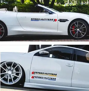Bộ Tem Decal Chữ Speed Hunter Dán Sườn Xe Ô Tô Ms-233