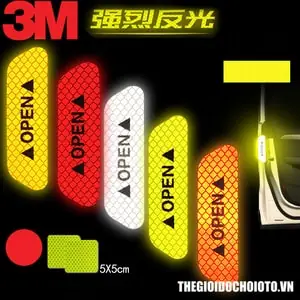 Decal Phản Quang Dán Cánh Cửa Ô Tô Ms-50