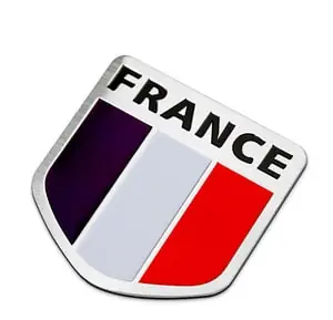 Logo Kim Loại Cờ Pháp Dán Xe Ô Tô Ms-103