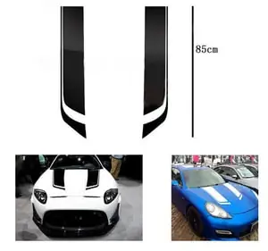 Tem Dán Nắp Capo Tô Tô Dải Trang Trí Phong Cách Thể Thao Xe Đua (mẫu 1) Ms-135