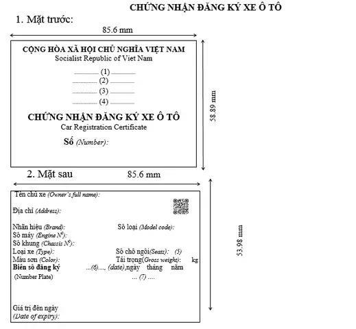 Mẫu Cà Vẹt (giấy Đăng Ký Xe) Ô Tô Mới Nhất? Tải Mẫu Tại Đâu?