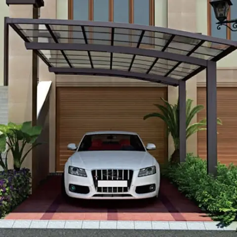 Thiết Kế Nhà Để Xe Ô Tô Mái Pergola