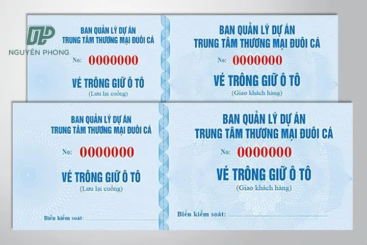Những Mẫu Vé Gửi Xe Đẹp, Chất Lượng