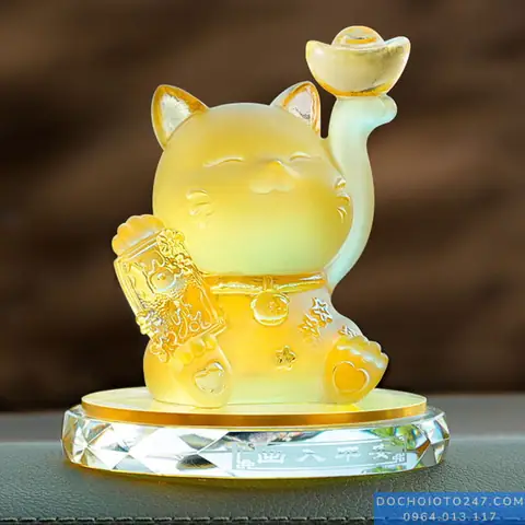 Giới Thiệu Chi Tiết Tượng Mèo Thần Tài Phong Thủy Tdx044