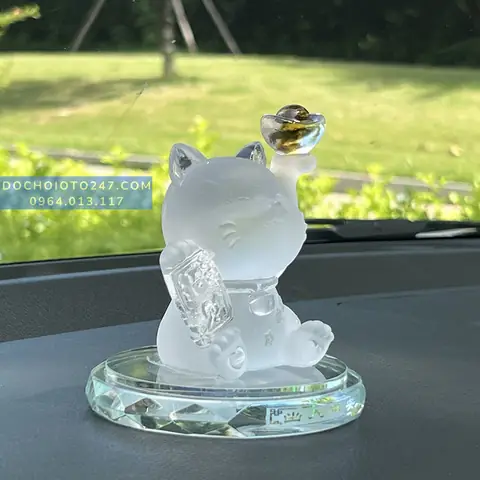 Mua Tượng Mèo Thần Tài Phong Thủy Để Xe Ô Tô