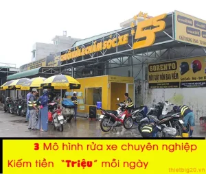 Mách Bạn 3 Mô Hình Rửa Xe Siêu Lợi Nhuận