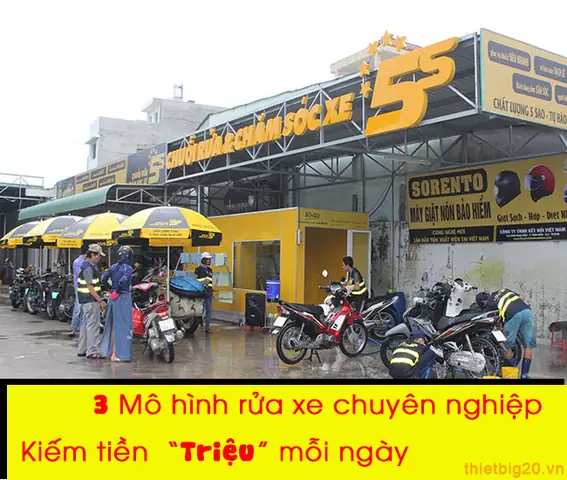 Mách Bạn 3 Mô Hình Rửa Xe Siêu Lợi Nhuận