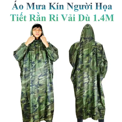 Áo Mưa Kín Người Vải Dù Chống Thấm Nước 1m2