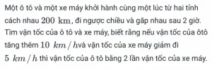 Vận Tốc Của Ô Tô Và Xe Máy Đi Từ Cao Bằng Đến Bảo Lạc