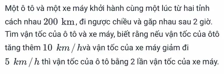 Vận Tốc Của Ô Tô Và Xe Máy Đi Từ Cao Bằng Đến Bảo Lạc