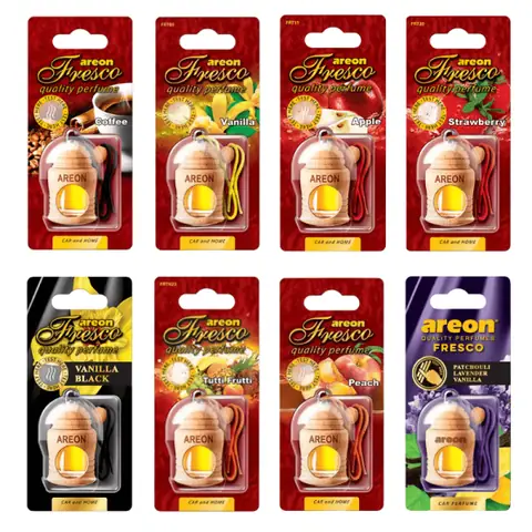 Tinh Dầu Treo Xe Ô Tô Areon Fresco Tự Nhiên, Cao Cấp