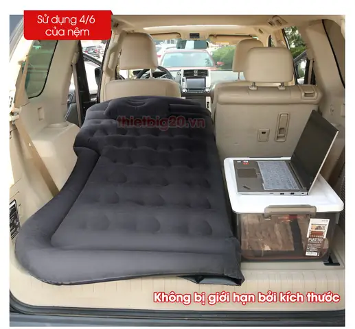 Nệm Xe Hơi, Giường Hơi Xe Ô Tô Vải Nhung