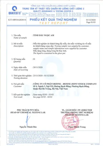 Thông Tin Chung Về Tinh Dầu Ngọc Am