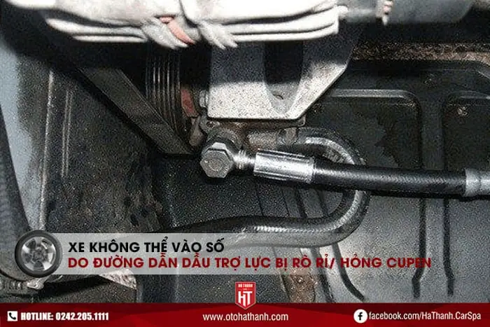 Hỏng Cupen, Rò Rỉ Trên Đường Dẫn Dầu Trợ Lực