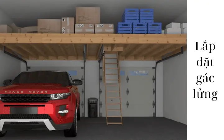 Tận Dụng Chiều Cao Của Nhà Để Xe
