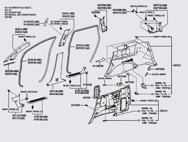 Nhựa Ốp Trụ Trong Thành Xe Toyota Innova