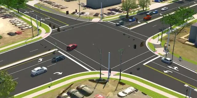 Xe Đè Lên Vạch Kẻ Đường Khi Dừng Đèn Đỏ