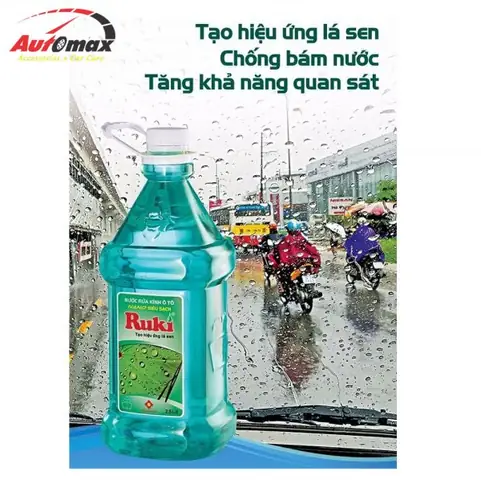 Những Điểm Nổi Bật Của Nước Rửa Kính Xe Ô Tô Nano Ruki 2.5 Lít