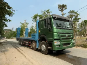 Giới Thiệu Vềxe Nâng Đầu Chở Xe Máy Chuyên Dụnghowo 4 Chân 13 Tấn