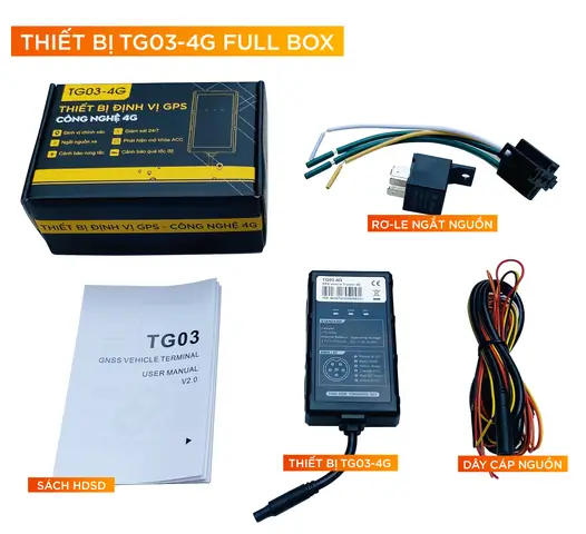 Định Vị Tg03 Và Phụ Kiện Đi Kèm