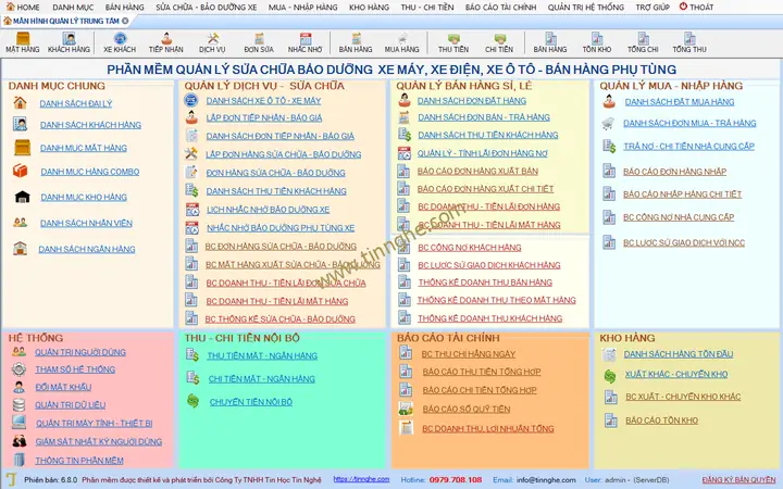 Phần Mềm Quản Lý Sửa Chữa Xe Ô Tô