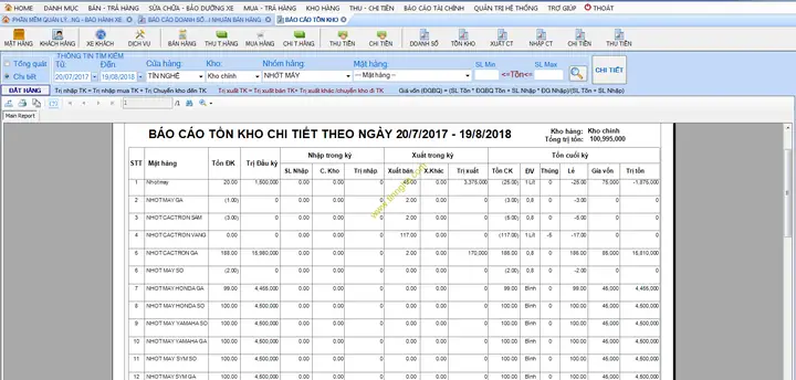 Phần Mềm Quản Lý Sửa Chữa Xe Ô Tô