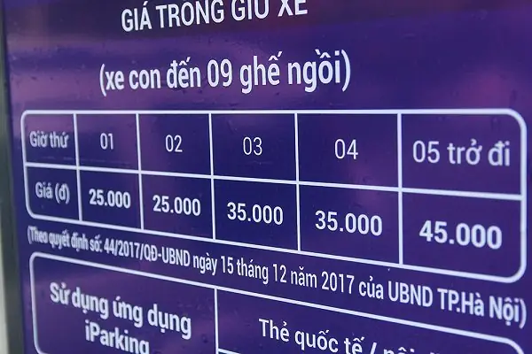 Cập Nhật Mức Phí Gửi Xe Ô Tô Tại Royal City Hiện Hành