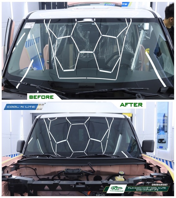 Quy trình dán phim cách nhiệt Cool N Lite chuẩn cho VinFast VF 3