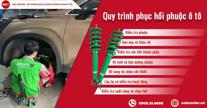 Quy Trình Phục Hồi Phuộc Ô Tô Chuẩn